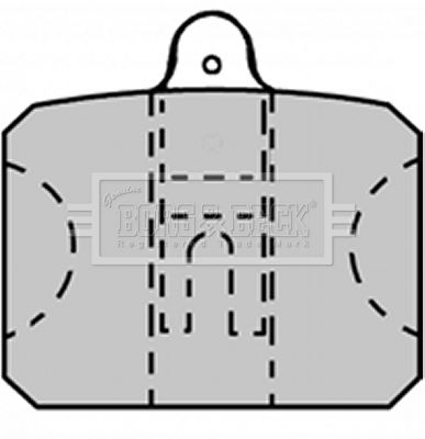 BORG & BECK Комплект тормозных колодок, дисковый тормоз BBP1211